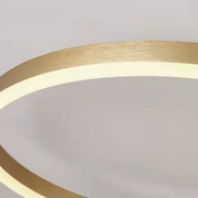 Lustra LED cu telecomanda RIGA LILITH 68W, 3 Cercuri, lumina Rece/Calda/Neutra, Dimabila, Auriu Lucios