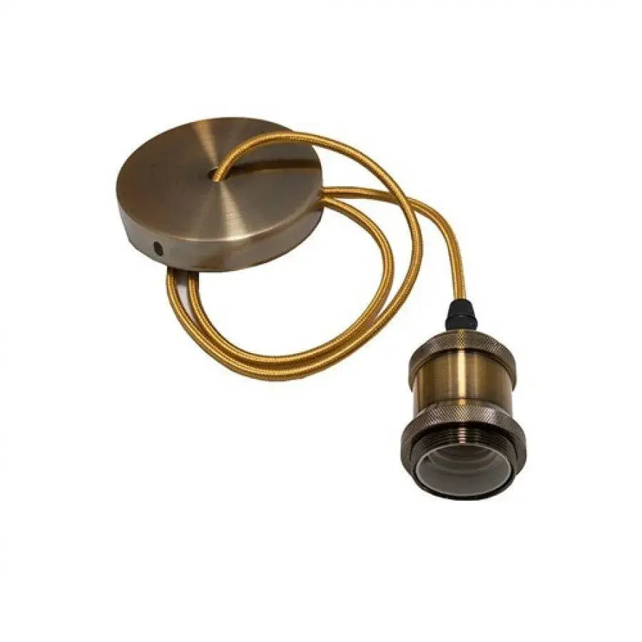 Lustra Antichizata, 1xE27, 100cm,Metal, Bronz