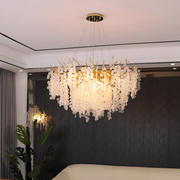 Candelabru Cristal WALTZ Serenade, 6xG9, Auriu, 60cm, Inaltime Reglabila