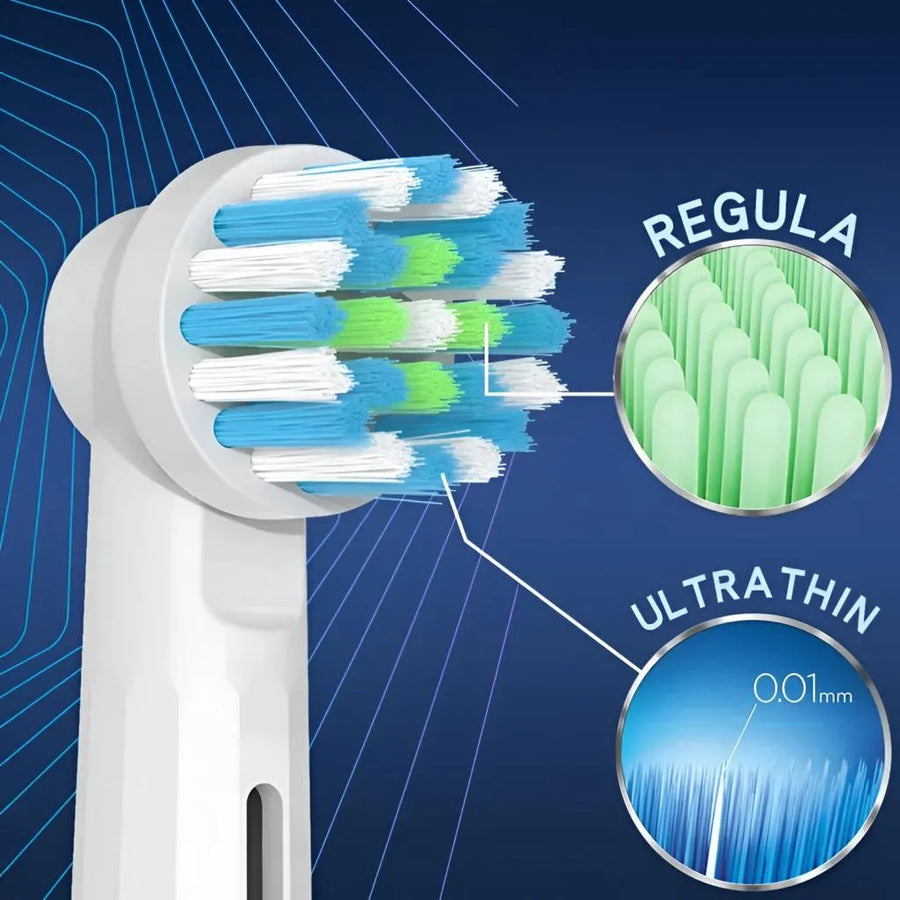 Rezerve periuta de dinti TB-20, compatibil cu Oral-B, Cross Action, 4 buc