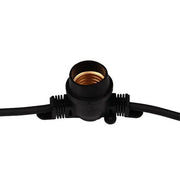 Ghirlanda LED 15 surse de lumina 10M 15xE27 Negru IP65