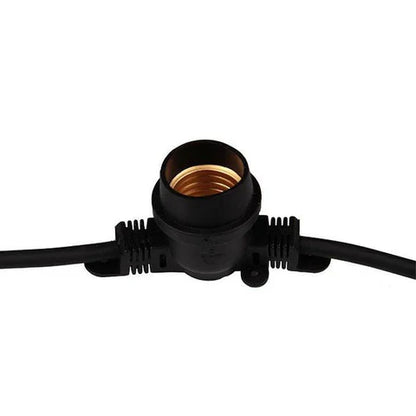 Ghirlanda LED 10 surse de lumina 10M 10xE27 Negru IP65