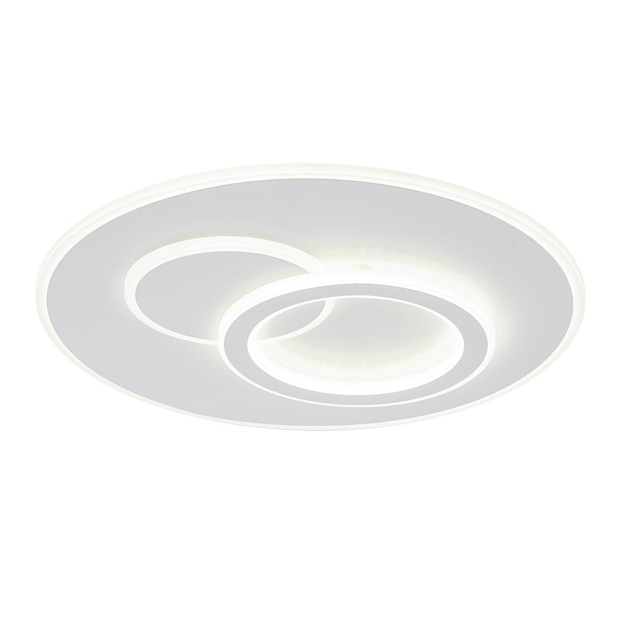Lustra LED cu telecomanda NOLUX 34W, Rotunda, lumina Rece/Calda/Neutra, Dimabila, Alb