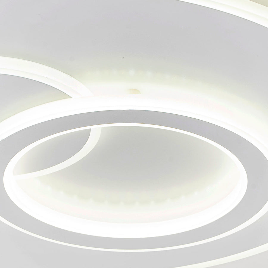 Lustra LED cu telecomanda NOLUX 34W, Rotunda, lumina Rece/Calda/Neutra, Dimabila, Alb