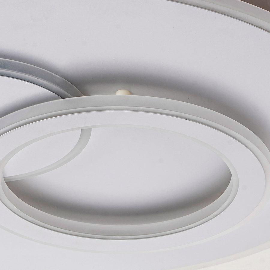 Lustra LED cu telecomanda NOLUX 34W, Rotunda, lumina Rece/Calda/Neutra, Dimabila, Alb