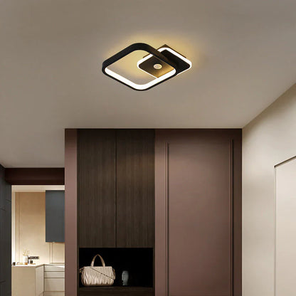 Lustra LED cu Senzor Miscare PS510BK, 16W, lumina Rece/Calda/Neutra 3000K/4000K/6000K, Metal si Acril