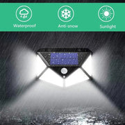 Lampa Solara cu Senzor de Miscare, 100 LED-uri, 20W, IP.65, Negru