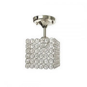 Lustra Catrina, 1*E27, Crom, Metal si Cristal