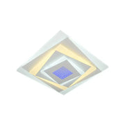 Lustra LED NIVARA RGB 3D 20W, lumina Rece/Calda/Neutra, Alb