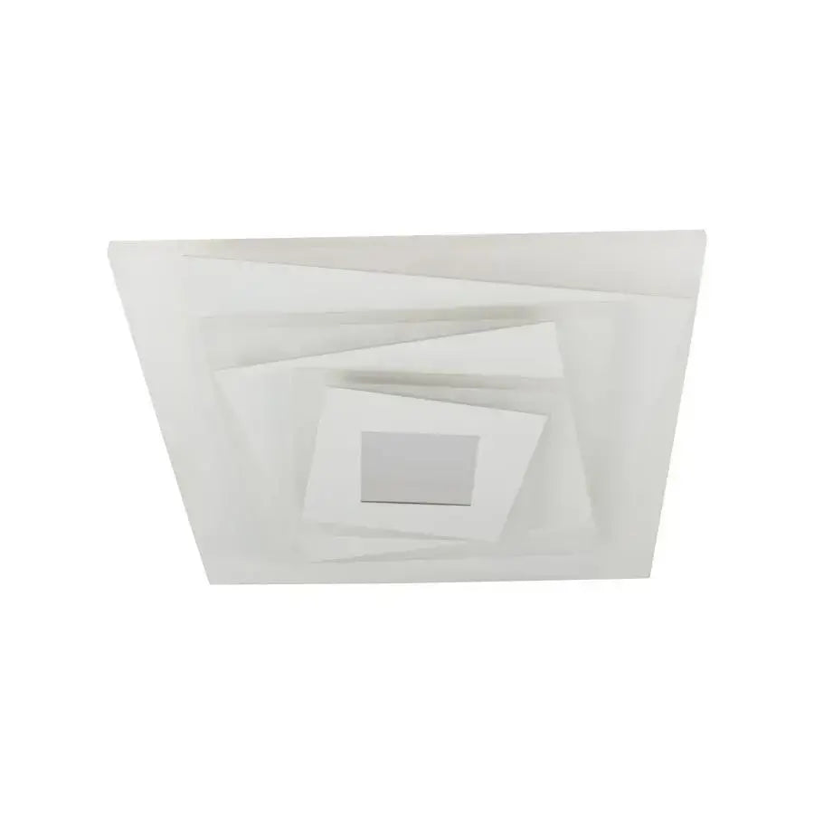 Lustra LED NIVARA RGB 3D 20W, lumina Rece/Calda/Neutra, Alb