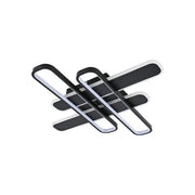 Lustra LED cu telecomanda AFINA 120W, 4 Elemente, lumina Rece/Calda/Neutra, Dimabila, Negru