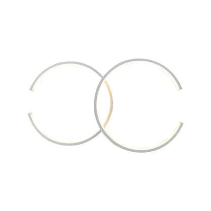Lustra LED cu telecomanda NOAH 64W, 2 Elemente, lumina Rece/Calda/Neutra, Dimabila, Alb
