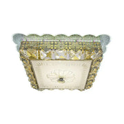 Lustra LED cu cristal ANAIDA RGB 20W, 3000K / 4000K / 6000K, Auriu