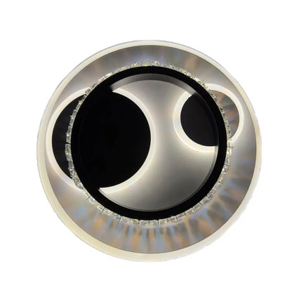 Lustra LED  cu cristal ARIELLA 39W, Rotunda,  lumina Rece/Calda/Neutra, Negru