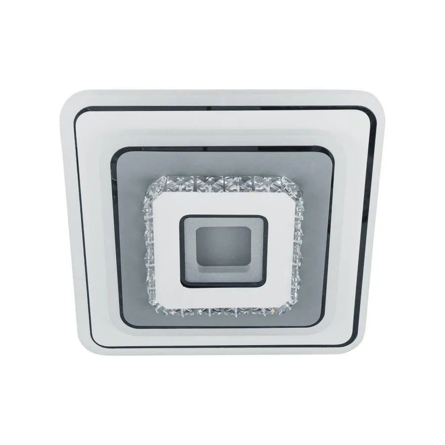 Lustra LED cu cristal ARABELA 40W, lumina Rece/Calda/Neutra, Alb