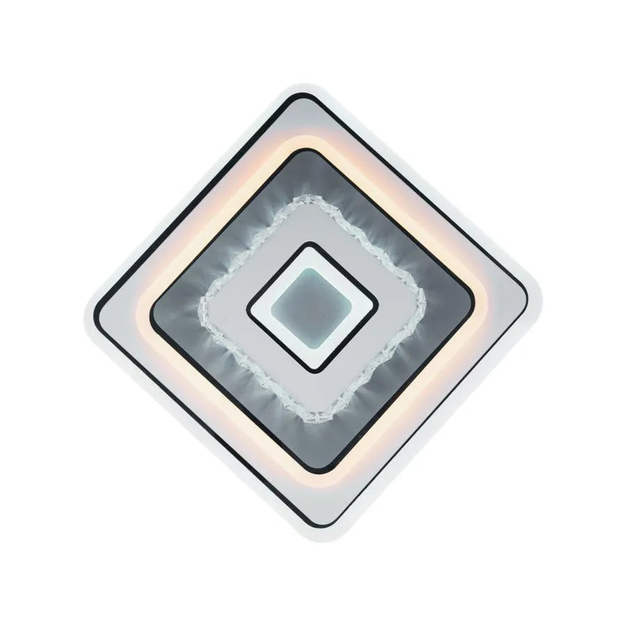 Lustra LED cu cristal ARABELA 40W, lumina Rece/Calda/Neutra, Alb