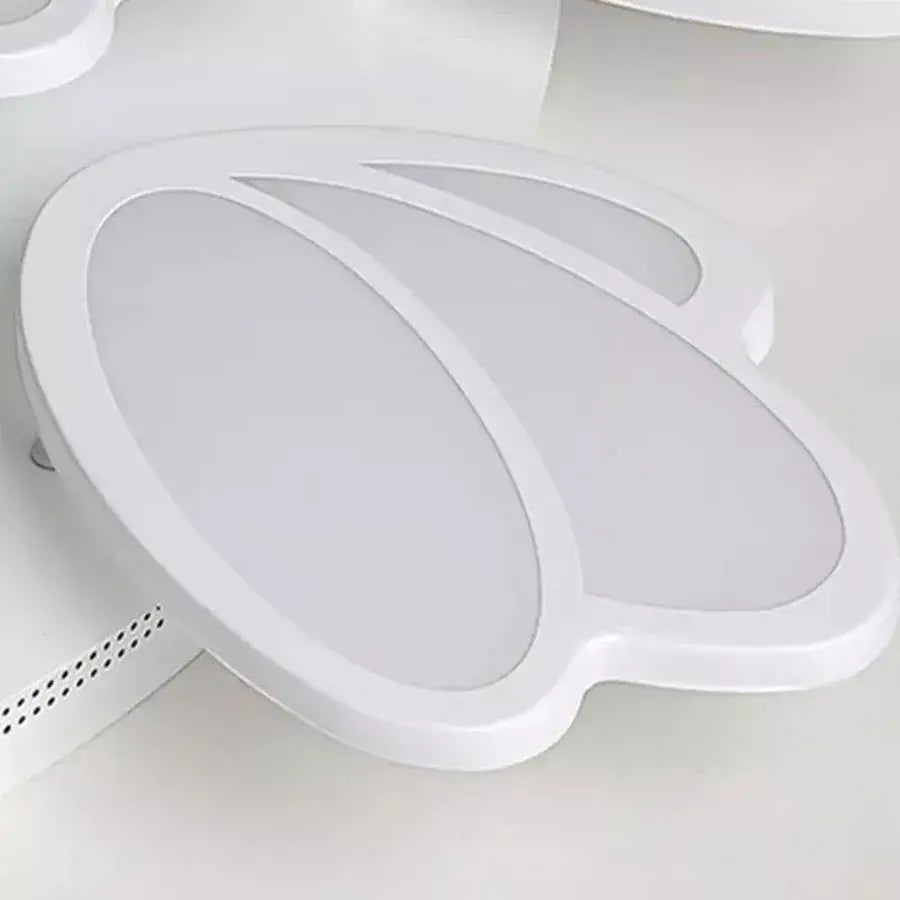 Lustra LED cu telecomanda TULIP 45W, 3 Petale, lumina Rece/Calda/Neutra, Dimabila, Alb