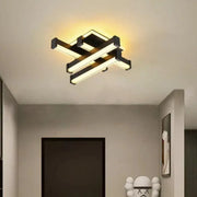 Lustra LED CADE 34W, 4 Elemente,  Liniara, lumina Rece/Calda/Neutra, Negru