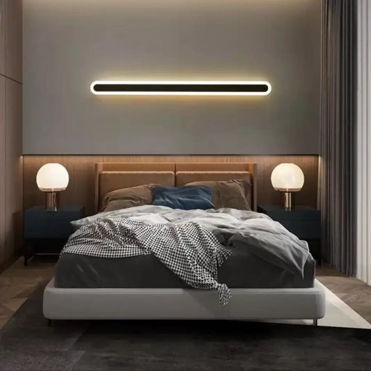 Lustra LED CASSIUS, 24W, Liniara, lumina Rece/Calda/Neutra, Negru