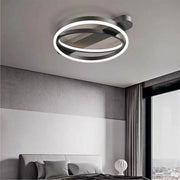 Lustra LED cu telecomanda CERELIS 90W, lumina Rece/Calda/Neutra, Dimabila, Negru