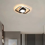 Lustra LED DUOFORM, 21W, 3 Patrate, lumina Rece/Calda/Neutra, Negru