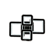 Lustra LED cu telecomanda si cristal BLAKELY RGB 154W, 4 Patrate, lumina Rece/Calda/Neutra, Dimabila, Negru