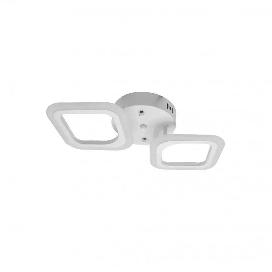Lustra LED ERIKA 11W, 2 Patrate, lumina Neutra, Alb
