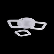 Lustra LED ERIKA 20W, 3 Patrate, Lumina Neutra 4000k, Alb, Metal si Acril