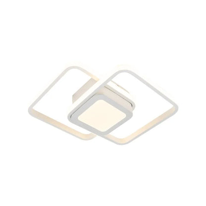 Lustra LED DUOFORM 21W, 3 Patrate, lumina Rece/Calda/Neutra, Alb