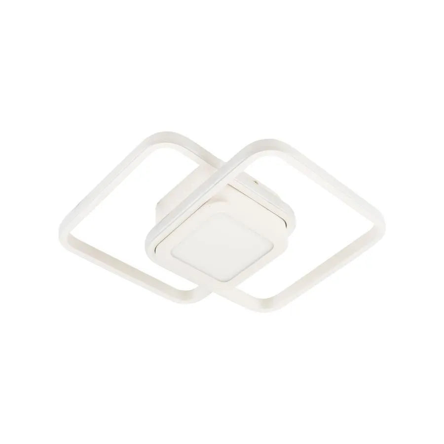 Lustra LED DUOFORM 21W, 3 Patrate, lumina Rece/Calda/Neutra, Alb