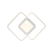 Lustra LED DUOFORM 21W, 3 Patrate, lumina Rece/Calda/Neutra, Alb