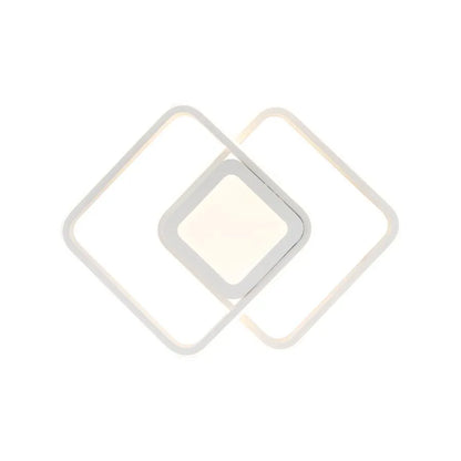Lustra LED DUOFORM 21W, 3 Patrate, lumina Rece/Calda/Neutra, Alb