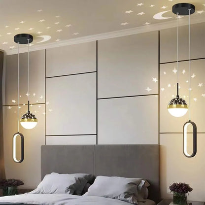 Lustra LED suspendata GILONA 42W, lumina Rece/Calda/Neutra, Negru