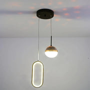 Lustra LED suspendata GILONA 42W, lumina Rece/Calda/Neutra, Negru