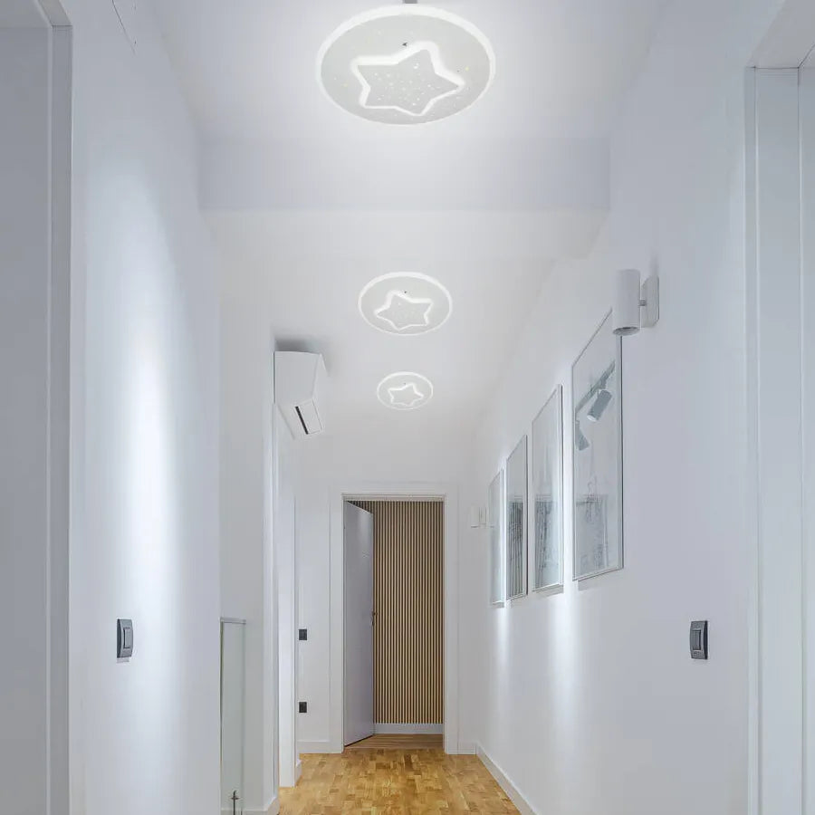 Lustra LED HEATH STEA, 35W, Diametru 20cm, lumina Neutra, Alb