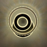 Lustra LED Cristal, Inara, 40W, Lumina Rece/Calda/Neutra, Negru