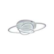Lustra LED cu telecomanda TIANA 78W, 3 Elipse, lumina Rece/Calda/Neutra, Dimabila, Alb