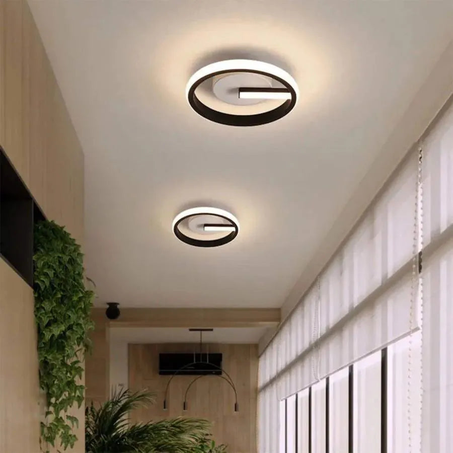 Lustra LED VICTORIA 19W, Rotunda, lumina Rece/Calda/Neutra, Negru, Alb