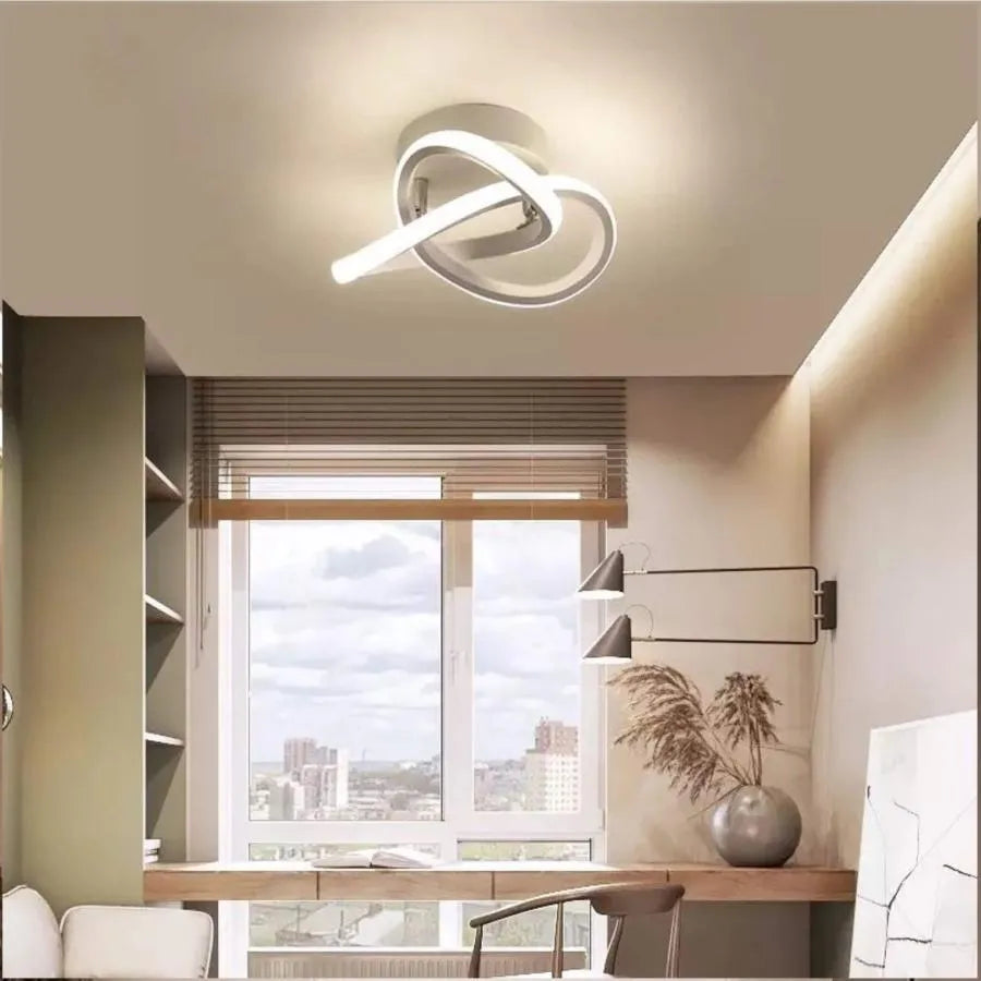 Lustra LED VERTEX Flow 24W, Diametru 25cm, lumina Rece/Calda/Neutra, Alb