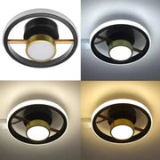 Lustra LED  KEIKO 46W, lumina Rece/Calda/Neutra, Negru