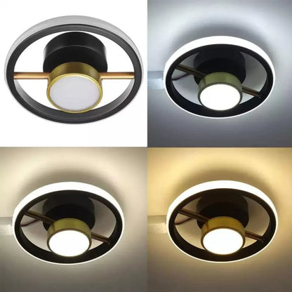 Lustra LED  KEIKO 46W, lumina Rece/Calda/Neutra, Negru