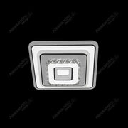 Lustra LED cu cristal MITA 39W, 20x20cm, Patrata, Lumina Rece/Calda/Neutra, Alb