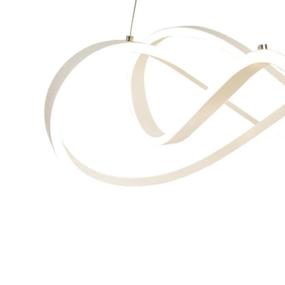 Lustra LED suspendata cu telecomanda INFINITY HALO 69W,  lumina Rece/Calda/Neutra, Dimabila, Alb, Inaltime Reglabila