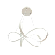 Lustra LED suspendata cu telecomanda INFINITY HALO 69W,  lumina Rece/Calda/Neutra, Dimabila, Alb, Inaltime Reglabila
