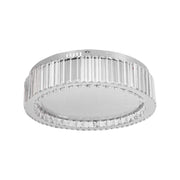 Lustra LED cu telecomanda si cristal MADOX 60W,  lumina Rece/Calda/Neutra, Dimabila, Argintiu