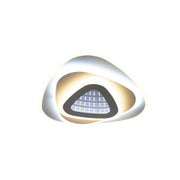 Lustra LED NEXA Triunghi 3D 40W, Alb, Lumina Rece/Calda/Neutra