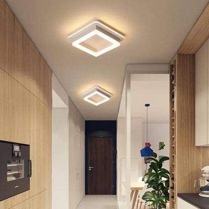 Lustra LED MODERNA 26W, Dimensiune 19.5x19.5, Patrata, lumina Rece/Calda/Neutra, Alb