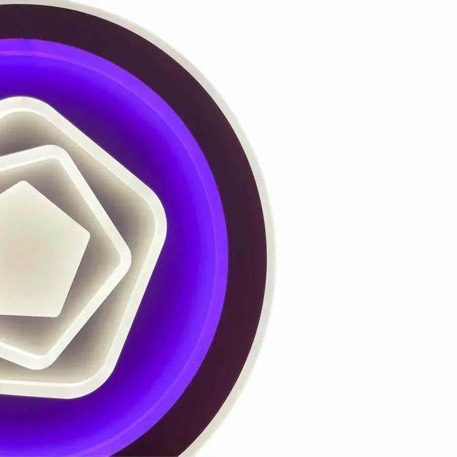 Lustra LED cu telecomanda MEIRA RGB, 180W,  lumina Rece/Calda/Neutra, Dimabila, Alb