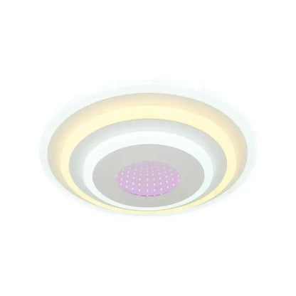 Lustra LED NIVARA 3D 20W, Diametru 30cm, lumina Rece/Calda/Neutra, Alb