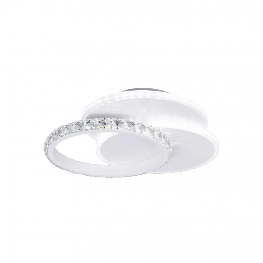 Lustra LED cu cristal SOFIA 24W, lumina Rece/Calda/Neutra, Alb